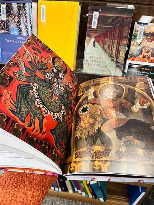 A peek into the artwork of one of the Tibetan books