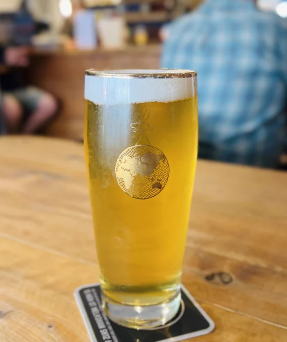 A pint of Keller Pils