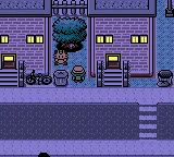 screenshot of a meowth hiding behind a trashcan