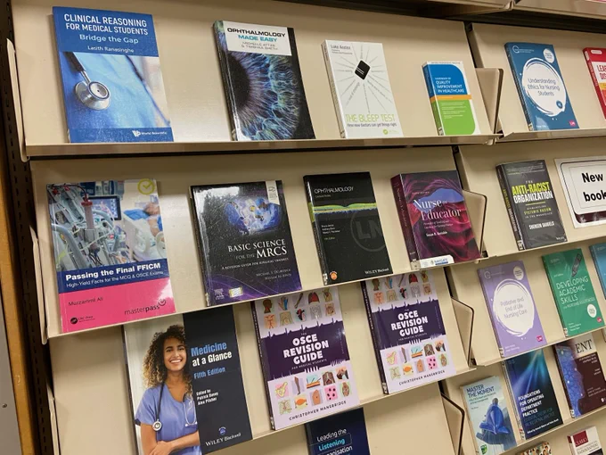 New books on display at Southend.