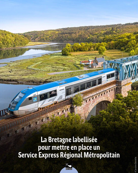 La Bretagne labellisée pour mettre en place un Service Express Régional Métropolitain