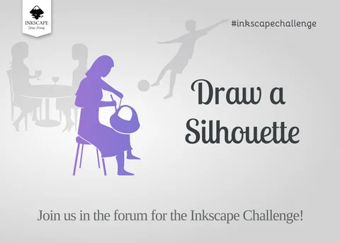 Draw a Silhouette Inkscape July Challenge, Join us in the forum