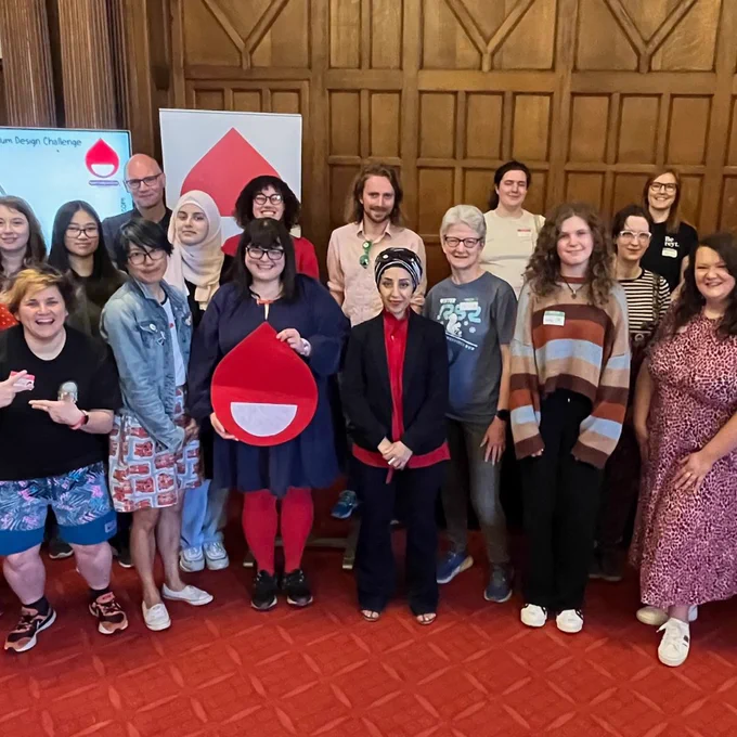 Cropped picture of some attendees and speakers at #menstrualliteracyforall event