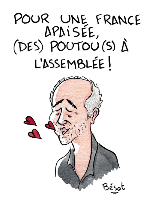 Pour une france apaisée (des) poutou(s) à l’assemblée !