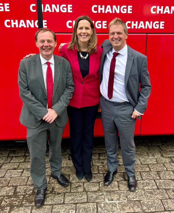 Richard Baker MP with Melanie Ward MP and Graeme Downie MP.