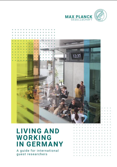Cover of the brochure "Living and working in Germany. A guide for international guest researchers"