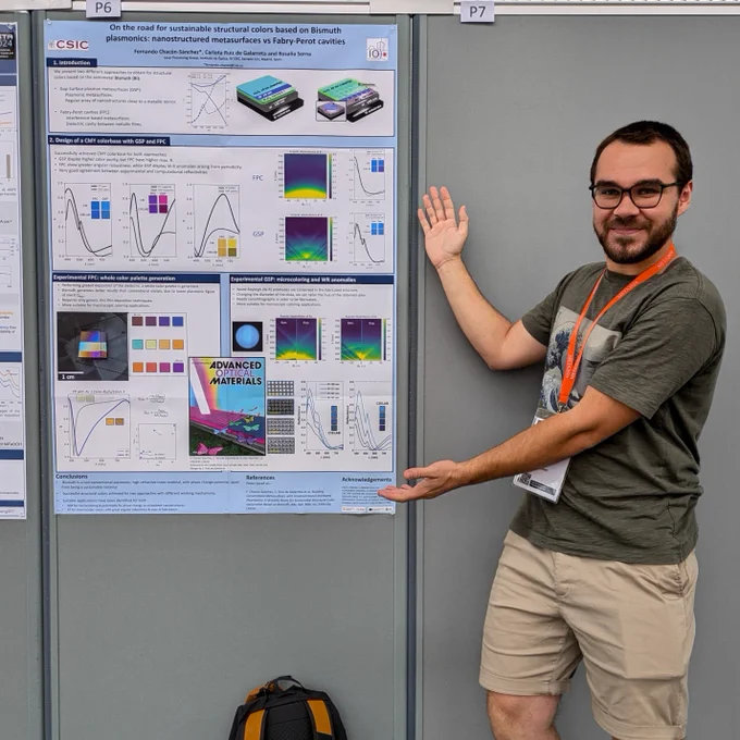 Poster presentation of Fernando Chacón Sanchéz