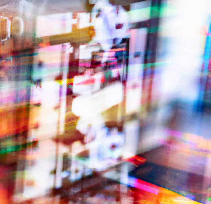 This image was generated using the DALL·E  2 model, the prompt was: the persistence of memory in artificial intelligence, abstract, double exposure, award winning photography, colorful, macro shot.