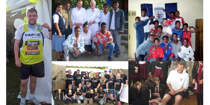 Photos of me in Ethiopia and volunteering for CAFOD