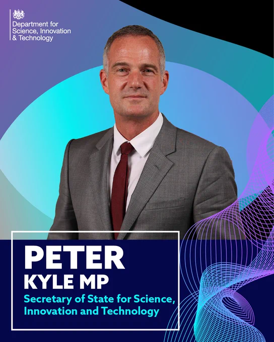 Peter Kyle MP, Secretary of State for Science, Innovation and Technology