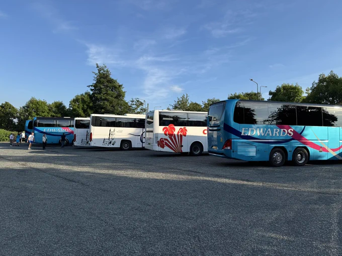 Coaches parked up