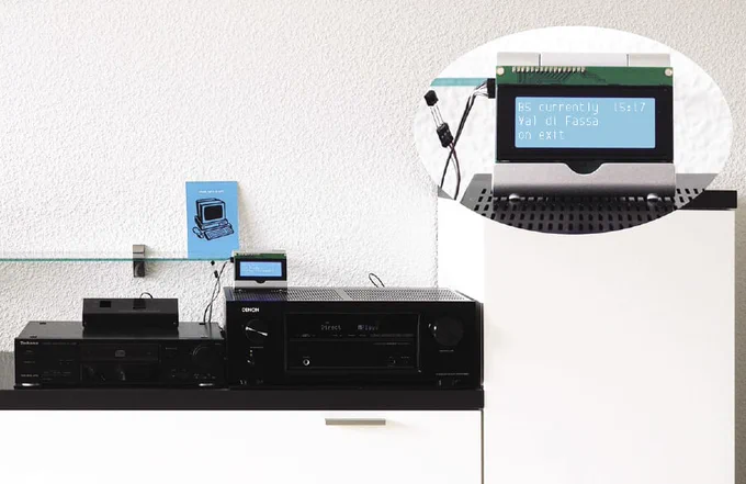 A web radio based on a Pi Zero connected to an audio/visual (AV) receiver