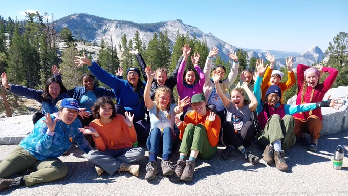 2024 Armstrong Scholars and leaders at Olmsted Point