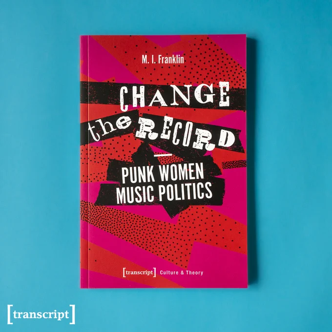 Das Buch-Cover von »Change the Record« auf blauem Hintergrund.
