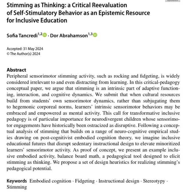 Screenshot of paper title and abstract. Click link in tweet to access abstract text! (It didn’t fit in alt text)