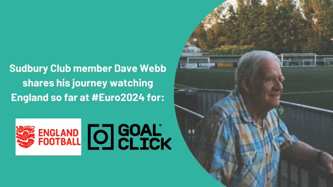Image of Sudbury Club member Dave Webb at AFC Sudbury's ground.