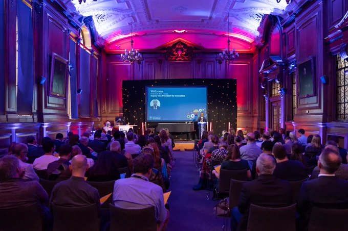 The awards ceremony in Mappin Hall