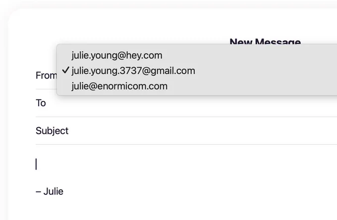 Send as addresses