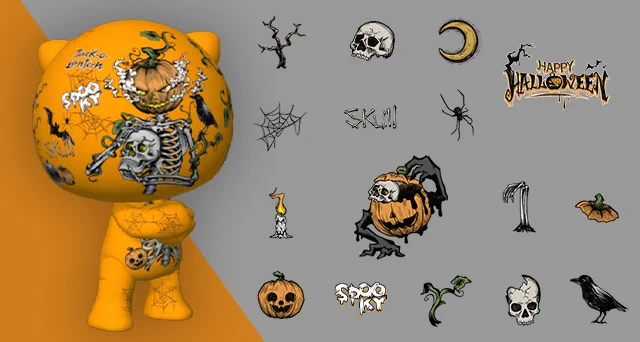 Sticker Series: Jack and Jangles' Spooky Halloween