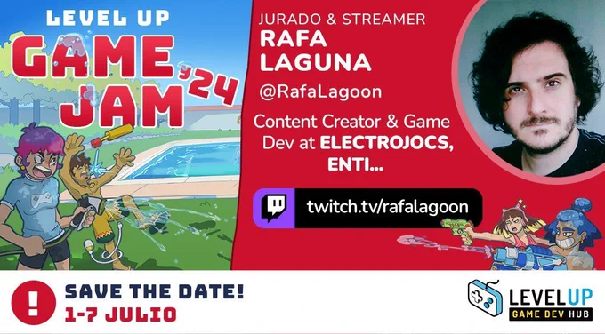 Cartel de la Game Jam donde dice las fechas y quién soy yo