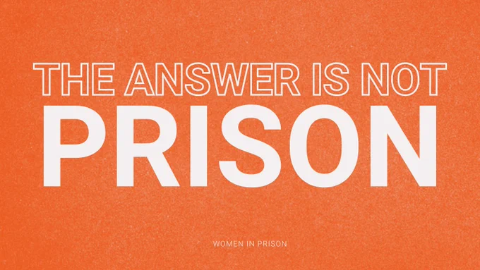 Text reads: The Answer Is Not Prison