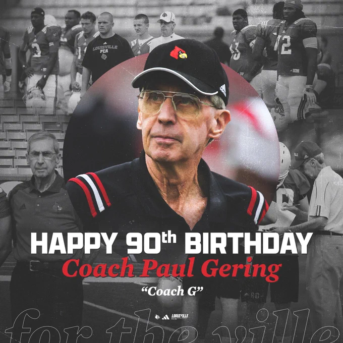 Happy 90th Birthday Coach Paul Gering!