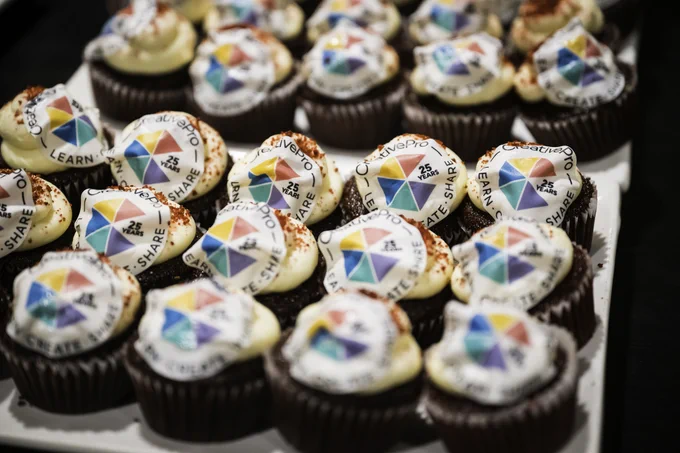 CreativePro Network 25 Year anniversary cupcakes