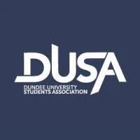 Image of DUSA logo with the words DUSA Dundee University Students Association