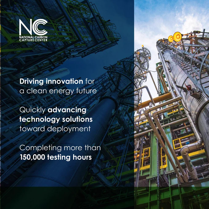 Read the National Carbon Capture Center Brochure at https://lnkd.in/efbRtMDn