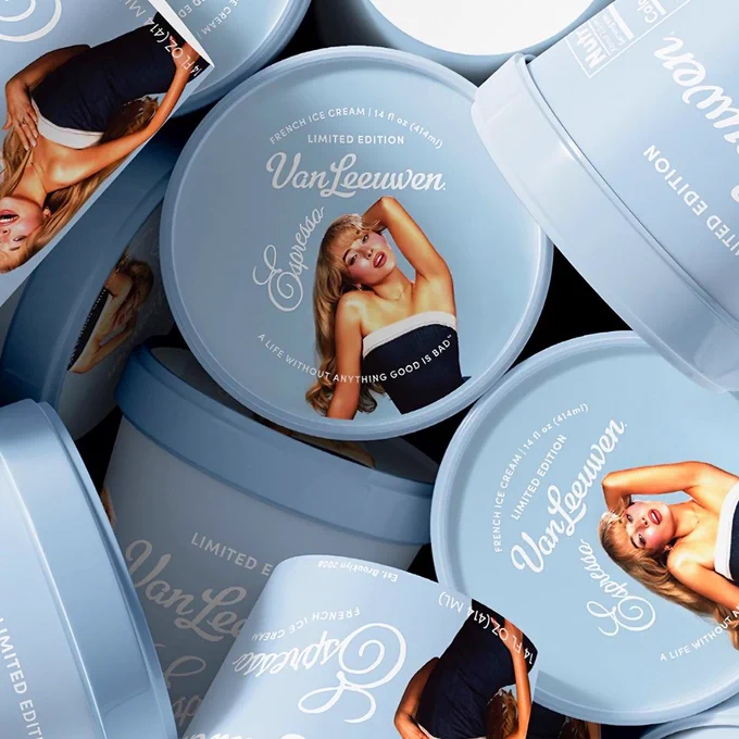 Van Leeuwen and Sabrina Carpenter brand partnership.