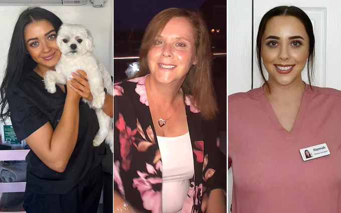Photos of Louise, Carol and Hannah