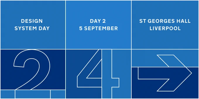 Design System Day 2024 banner stating: Design System Day 2024, Day 2, 05 September, St.George's Hall Liverpool