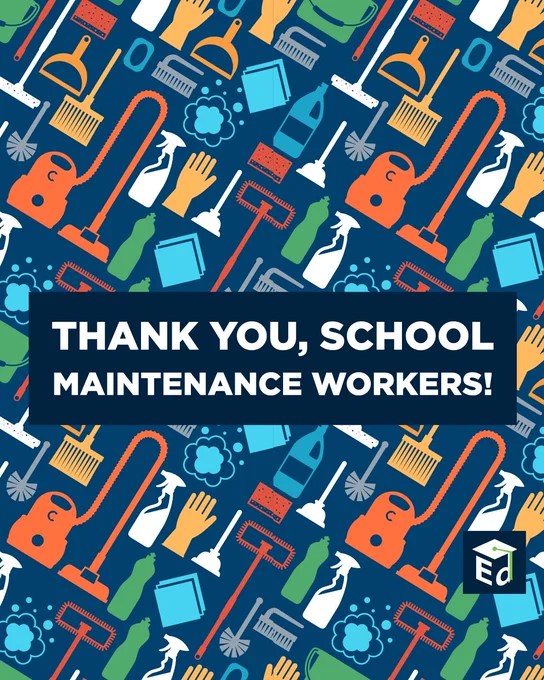 Thank you, school maintenance workers!