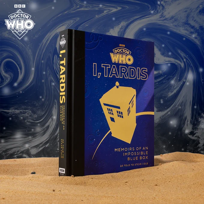 The cover of I, TARDIS: Memoirs of an Impossible Blue Box, as told to Steve Cole.