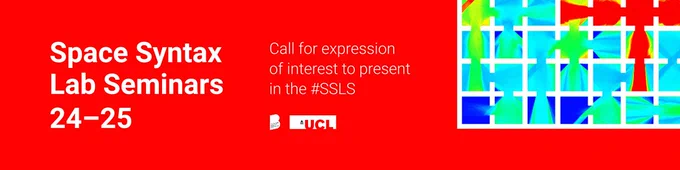 Illustrative banner reading: Space Syntax Lab Seminars 24-25. Call for expression of interest to present in the #SSLS.