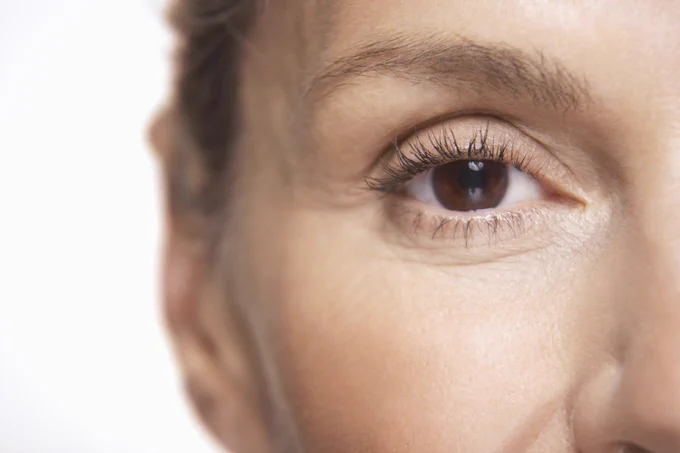 Close up image of woman eye