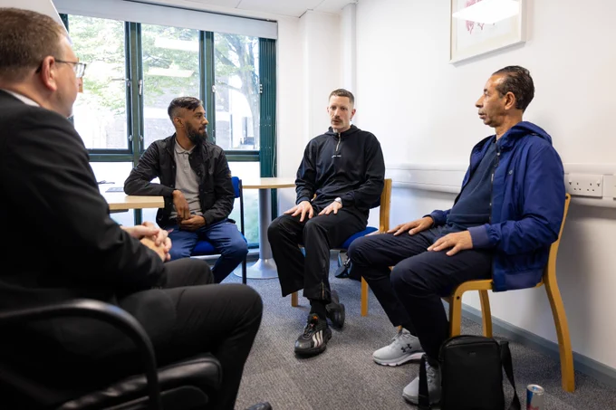 Health Minister Andrew Gwynne visits a stop smoking service in Tower Hamlets, East London