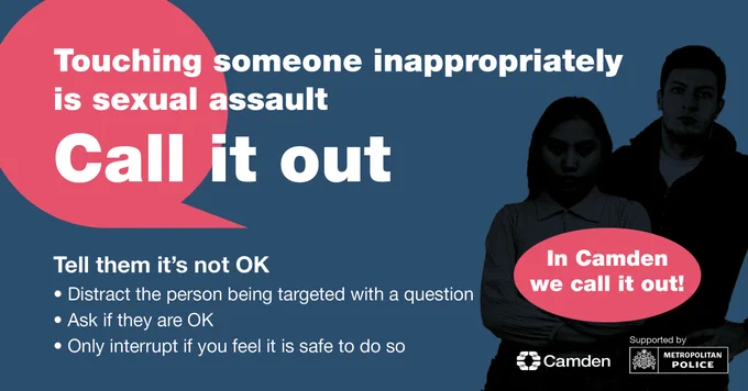 Touching someone inappropriately is sexual assault