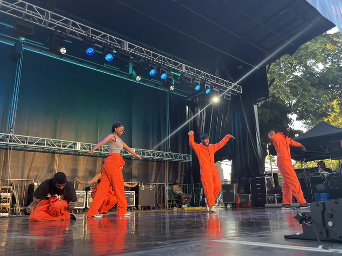 Kash Gaines’s Caged Birds performs a show at SummerStage in Herbert Von King Park