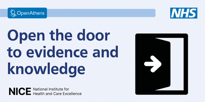 NHS OpenAthens: Open the door to evidence and knowledge.

Manged by NICE (National Institute for Health and Care Excellence.