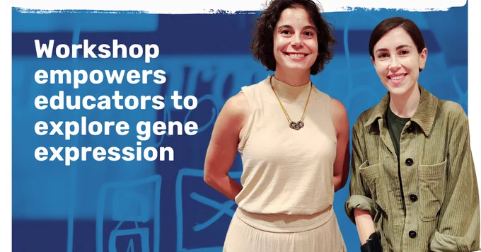 Anne Ruxandra-Carvunis, faculty, and April Rich, PhD student