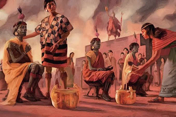 Celebração de ritual funerário; National Geographic; Jon Foster.