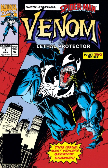Venom: Lethal Protector (1993 series) #2 Mark Bagley cover