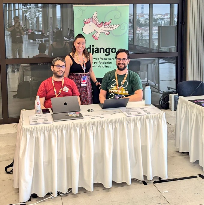 David, Katia and Paolo at the DSF booth