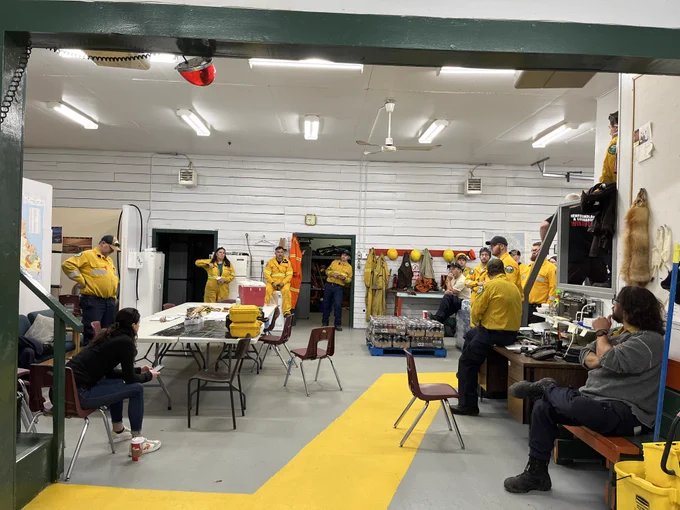 Wildfire response crew.