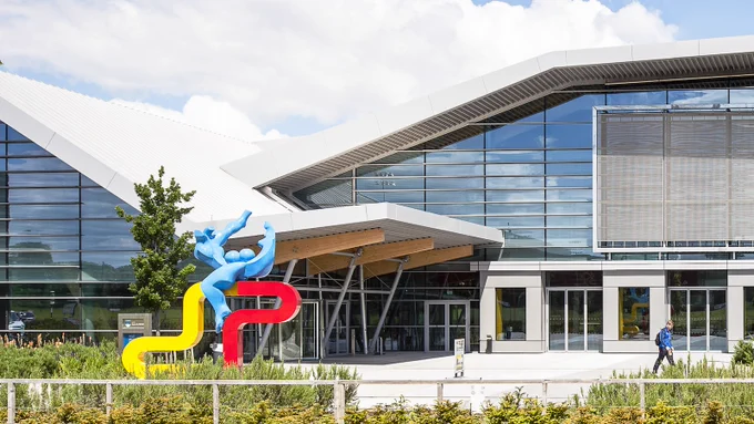 A bright image of the UCD Student Centre