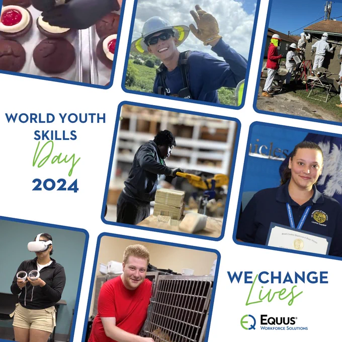 image of multiple Equus project youth displaying skills