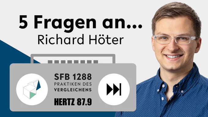 Thumbnail des YouTube-Videos "5 Fragen an Richard Höter | SFB 1288 auf Hertz 87.9".
Gestaltung: Jil Dirschauer