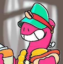 Hey kid ya want a wiener in ya mou