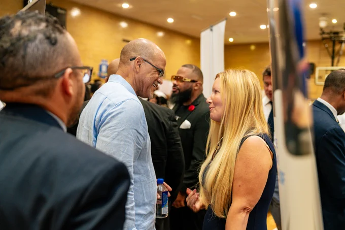 Chancellor Banks attends the 2024 Citywide Principals' Conference. 